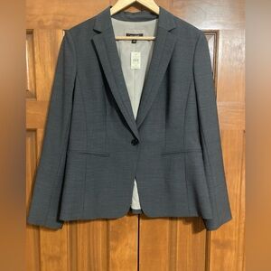 NWT Ann Taylor Charcoal Virgin wool Blazer Women’s size 12 career